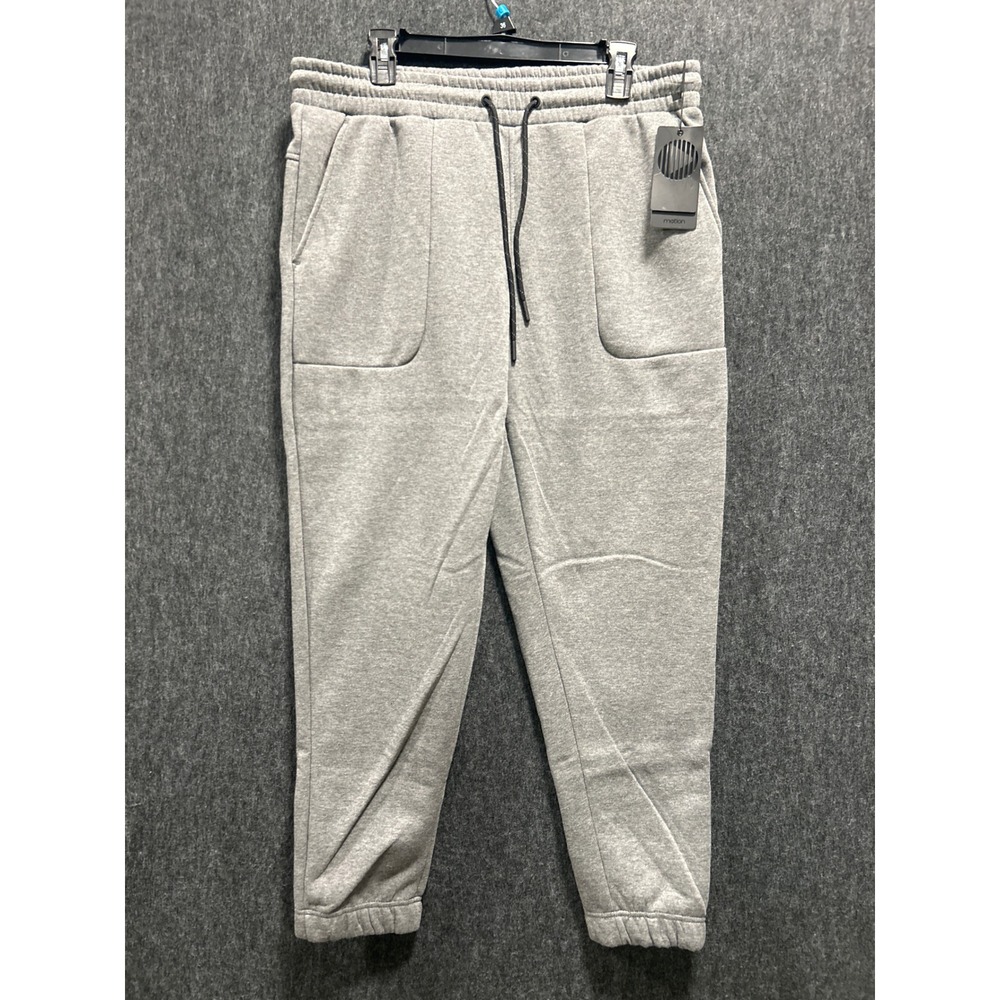 Motion The Tempo Jogger Men Large Charcoal NWT Fleece Tapered Sweatpants Gray